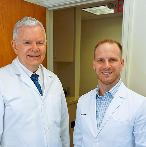 Portrait of Dr Jeffrey Olson and Dr Bradley Wurm